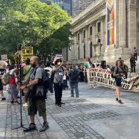 New York Public Library palestine demo wikimedia