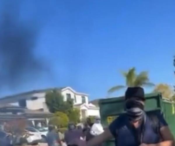 Anti antisemitic attack Brentwood CA screen grab