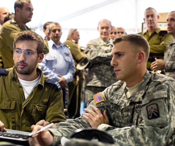 Israeli American troops Austere Challenge 2012