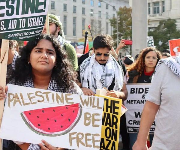 ProPalestine rally NYC with watermelons wikimedia