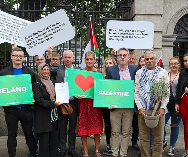 Sinn Fein supporters of Palestine Sen Niall O Donnghaile 2017
