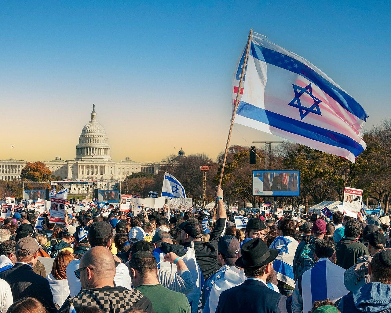 Pro Israel march Washington DC wikimedia
